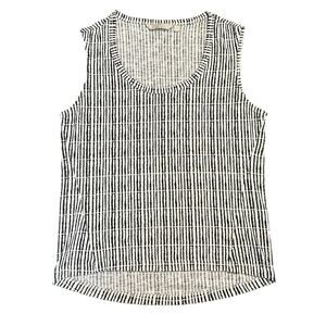 Athleta Womens black white stripe modal knit tank Size XS